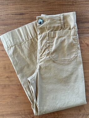 Anthropologie Maeve The Colette Cropped Pants Tan - 25 Petite